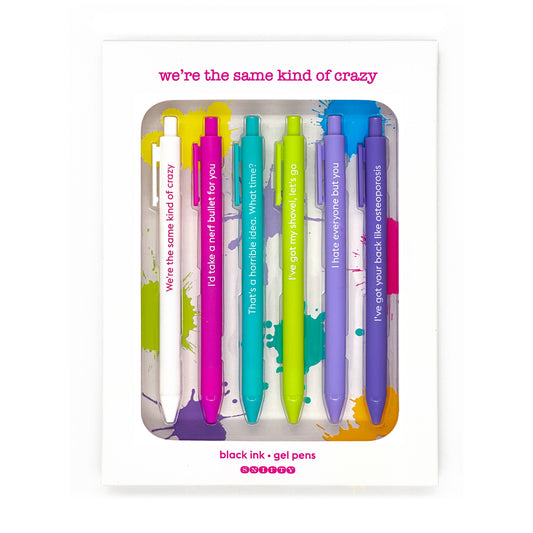 SAME KIND OF CRAZY - QUOTABLE GEL PEN SET