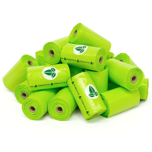 GreenLine Biodegradable Poop Bags - Single Rolls