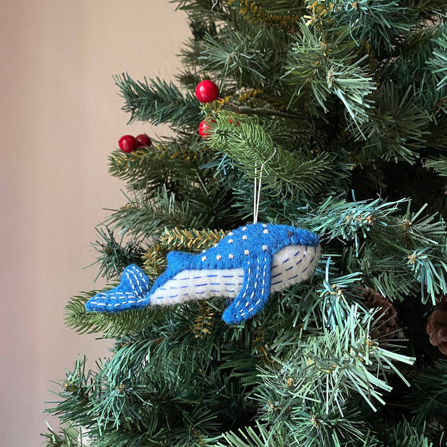 Blue Whale Ornament