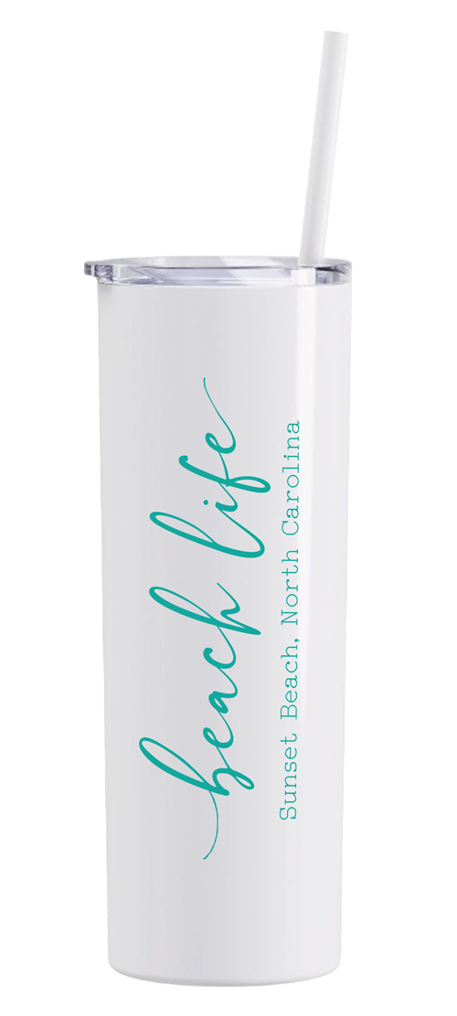 Beach Life-Skinny Tumbler