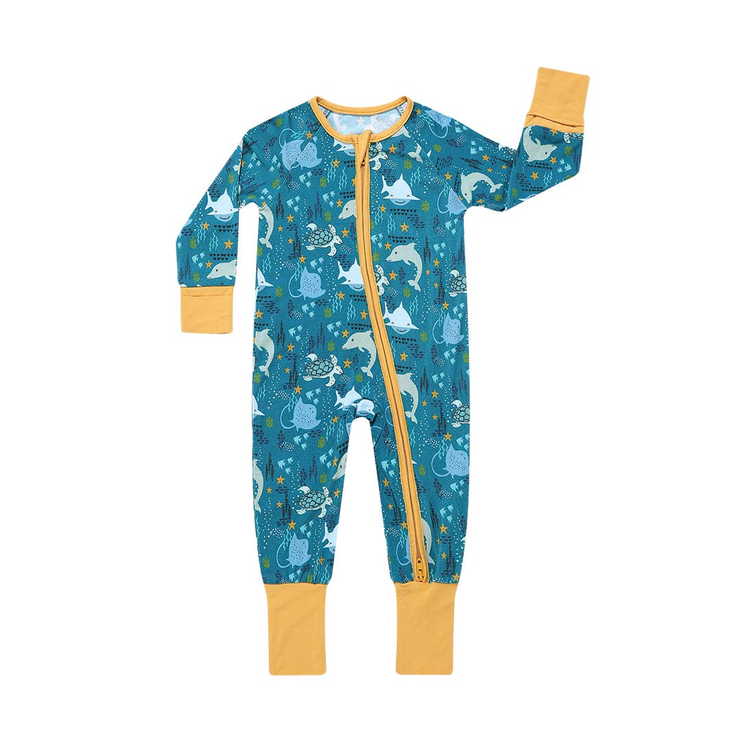 Ocean Friends Bamboo Pajamas Baby Pajamas Baby Clothes: 6-12M