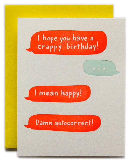 Crappy Birthday Card