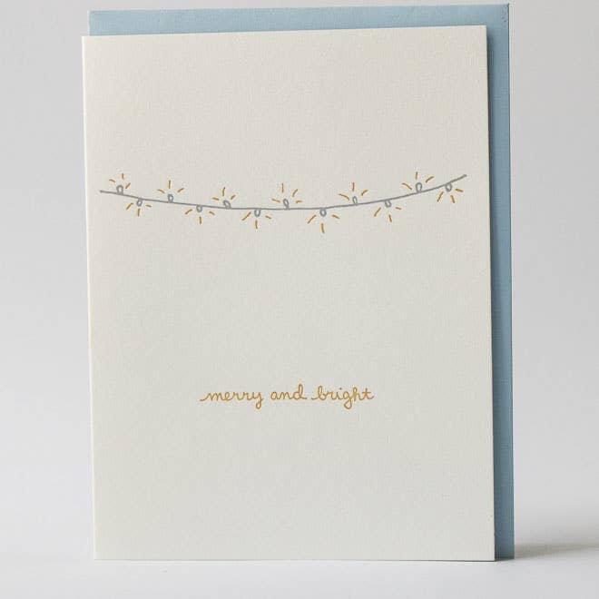 Merry And Bright Holiday Card