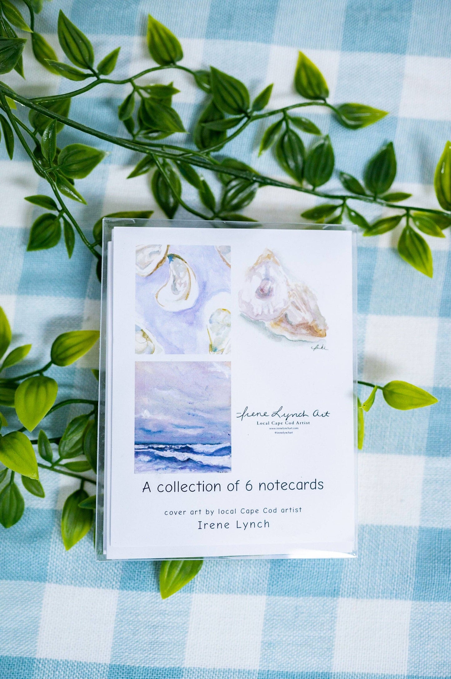 "Oysters and Waves" - Box of 6 Notecards - wholesale