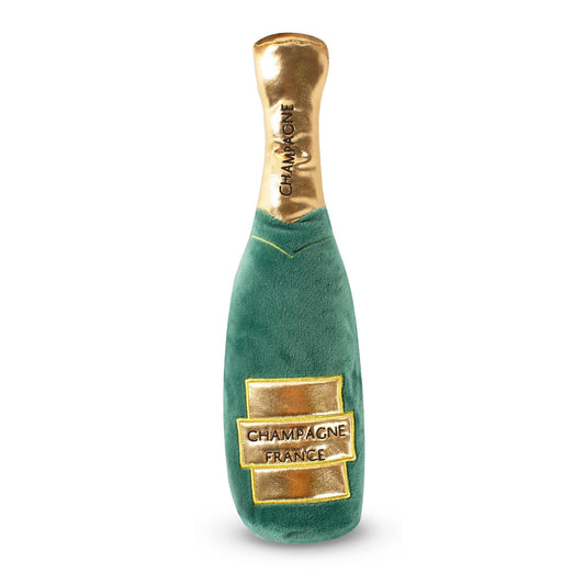 Plush Dog Toy - Champagne Bottle
