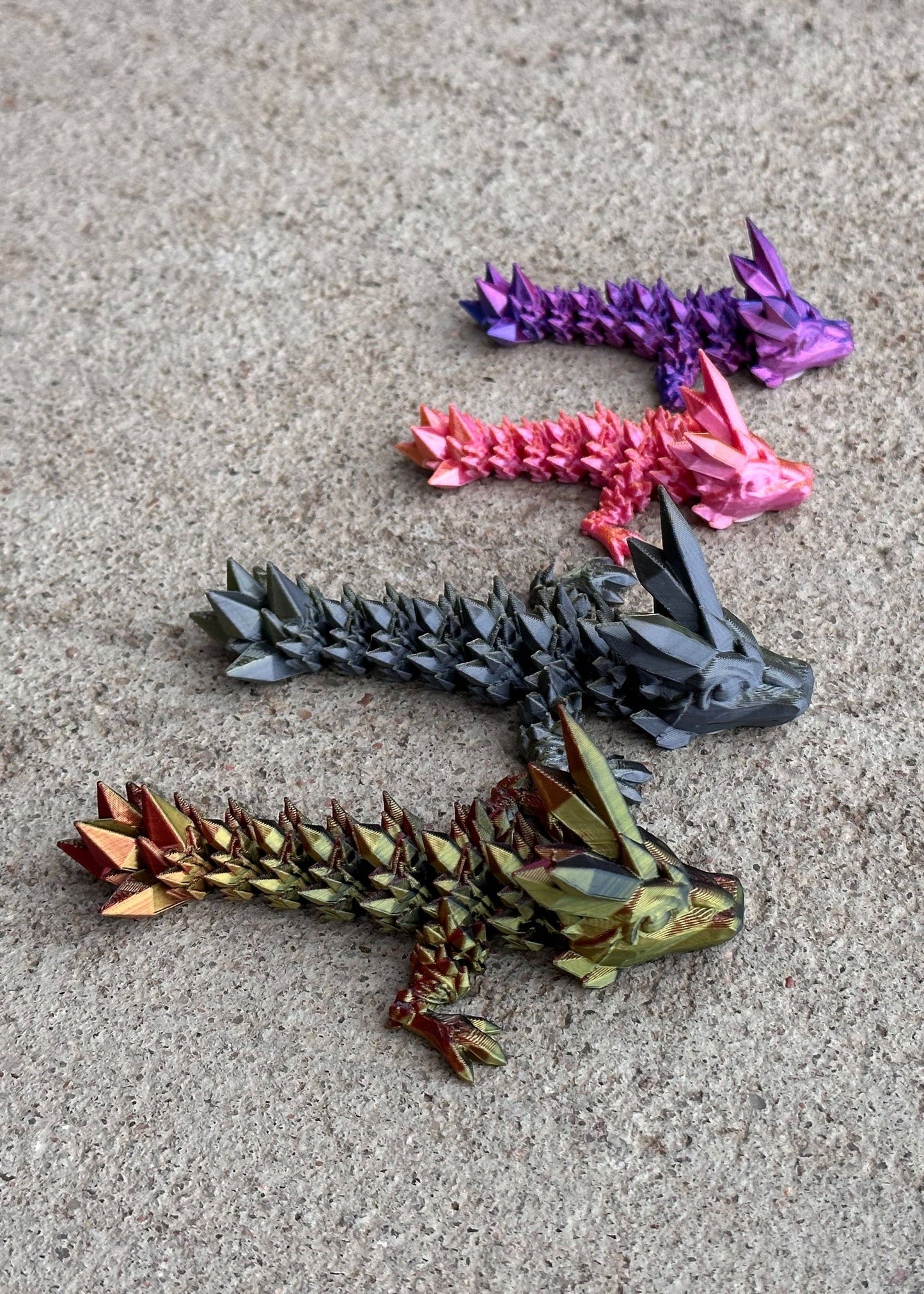 3D Printed Crystal Dragon Tadpole
