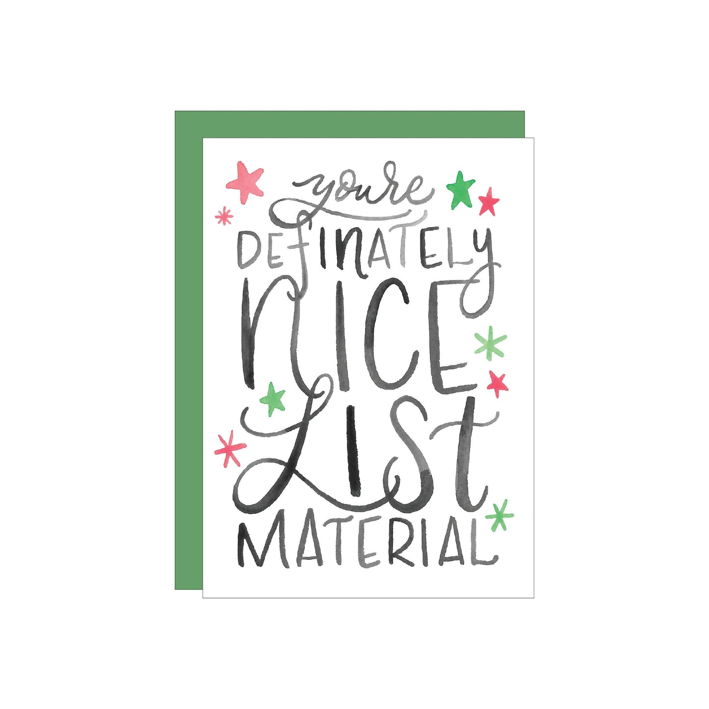 Nice List greeting card