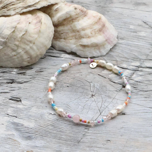 Beach Beads Wellfleet Pearl Anklet