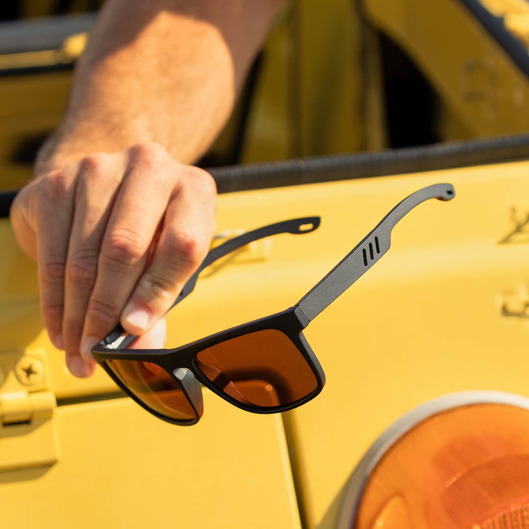 Brayden - Matte Onyx / Black Wood / Brown Polarize