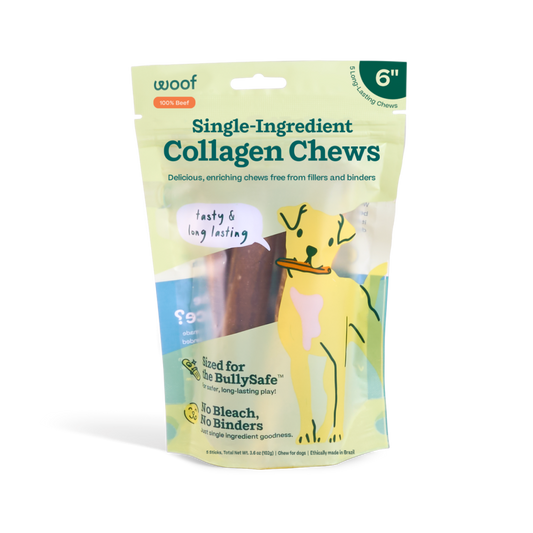 BullySafe Chews - Pure Collagen: Beef / 6-inch 5 pack