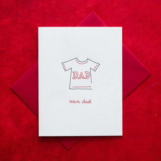 Team Dad Greeting Card