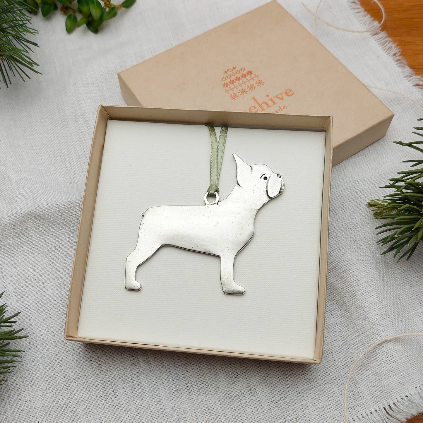 French Bulldog Holiday Ornament