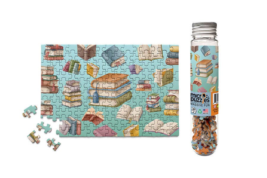 Book Collage Shop Store Collection mini jigsaw puzzles