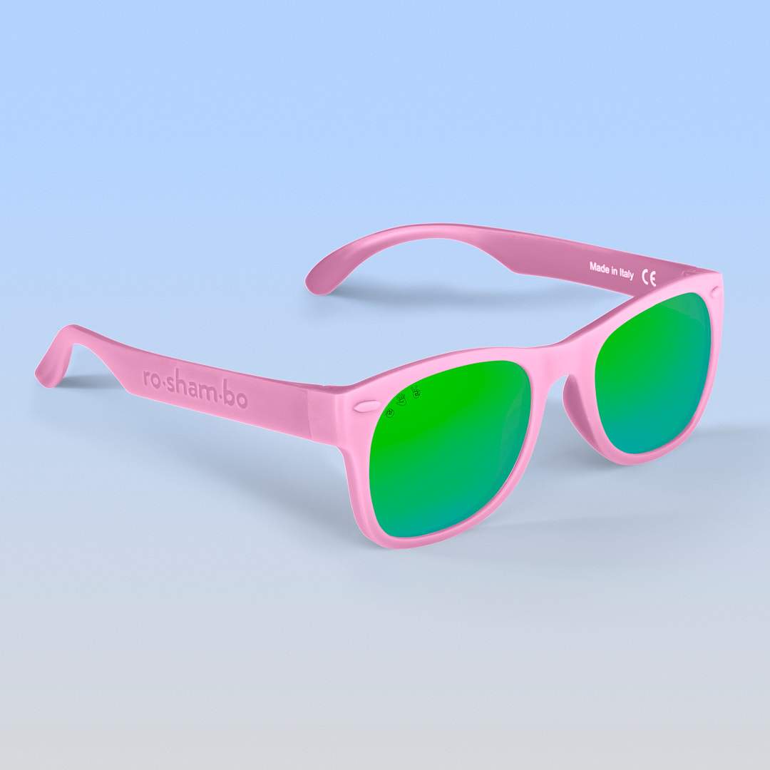 Light Pink Sunglasses: Grey Polarized Lens / Junior (Ages 5+)