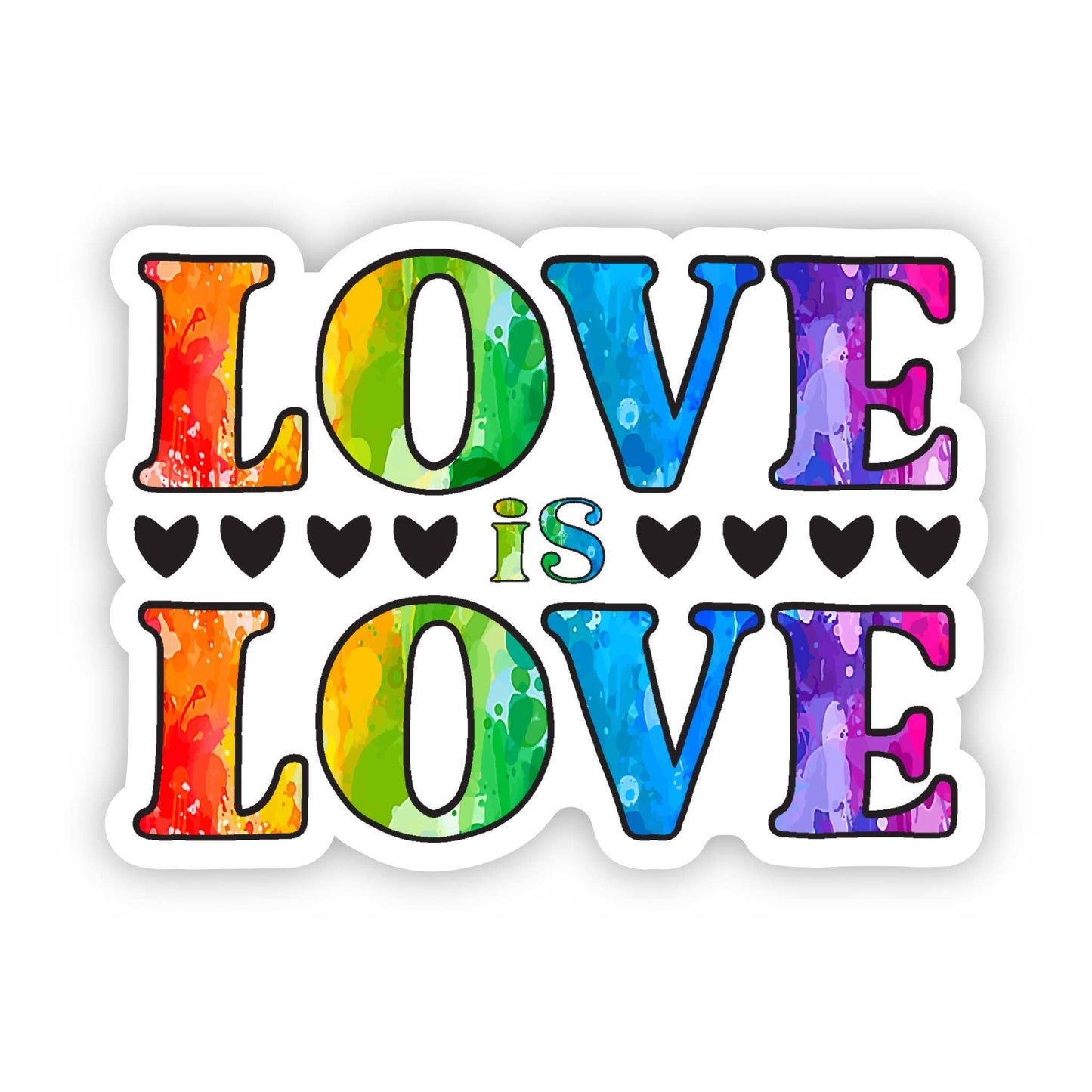 Love is Love Pride Sticker, 3-inch