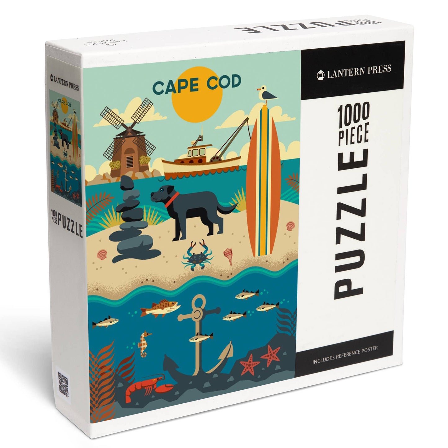 1000 PIECE PUZZLE Cape Cod, Beach Geometric