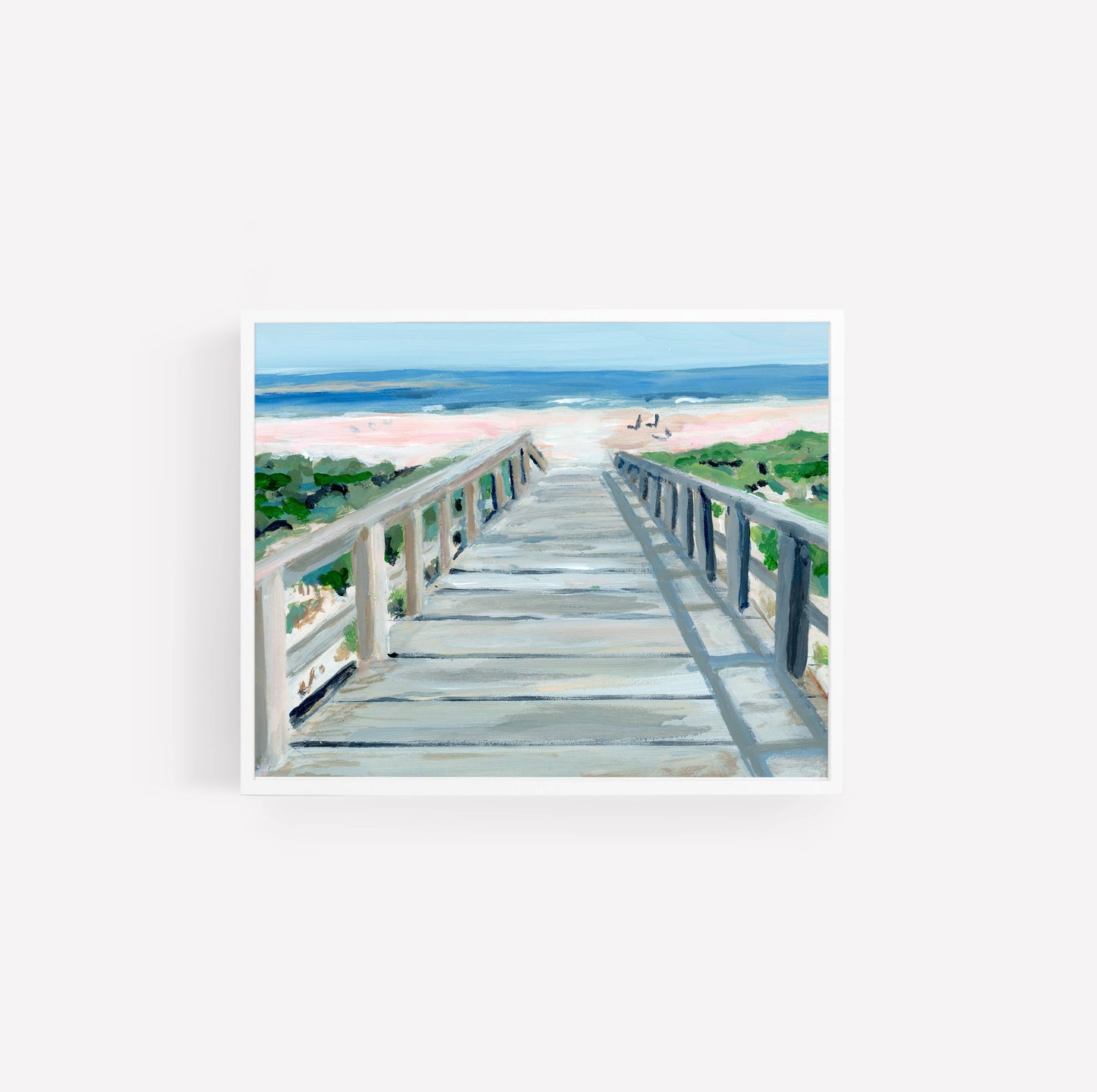 Beach Boardwalk, Unframed Print on Canvas: 4 x 6
