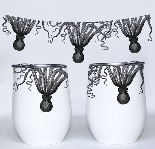 Octopus Insulated Wine Tumbler | Nautical Beach Coastal Gift