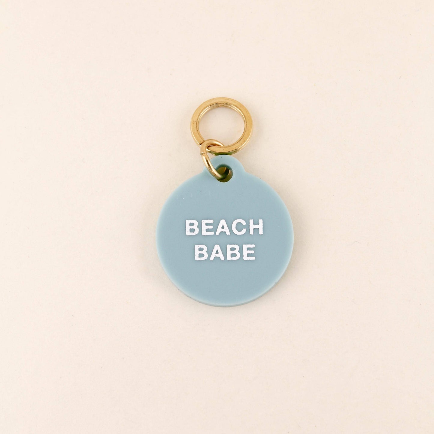 Beach Babe Pet Tag: Ocean Blue Acrylic