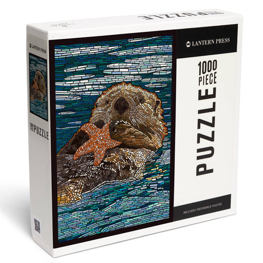 1000 PIECE PUZZLE Sea Otter, Paper Mosaic