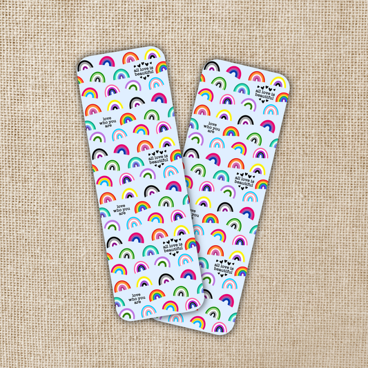 LGBTQIA+ Pride Rainbows Bookmark