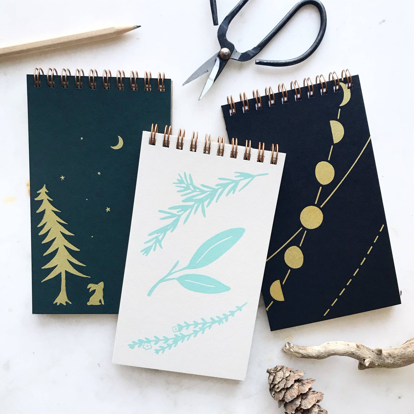 Night Bun Coil Notepad: Lined