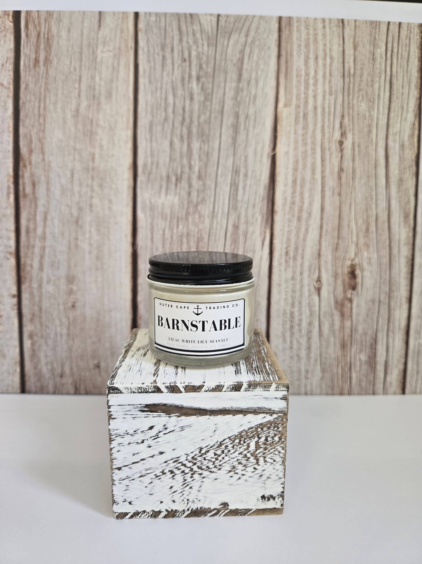 Barnstable Cape Cod Soy Wax Crackling Wooden Wick Candle wholesale bulk
