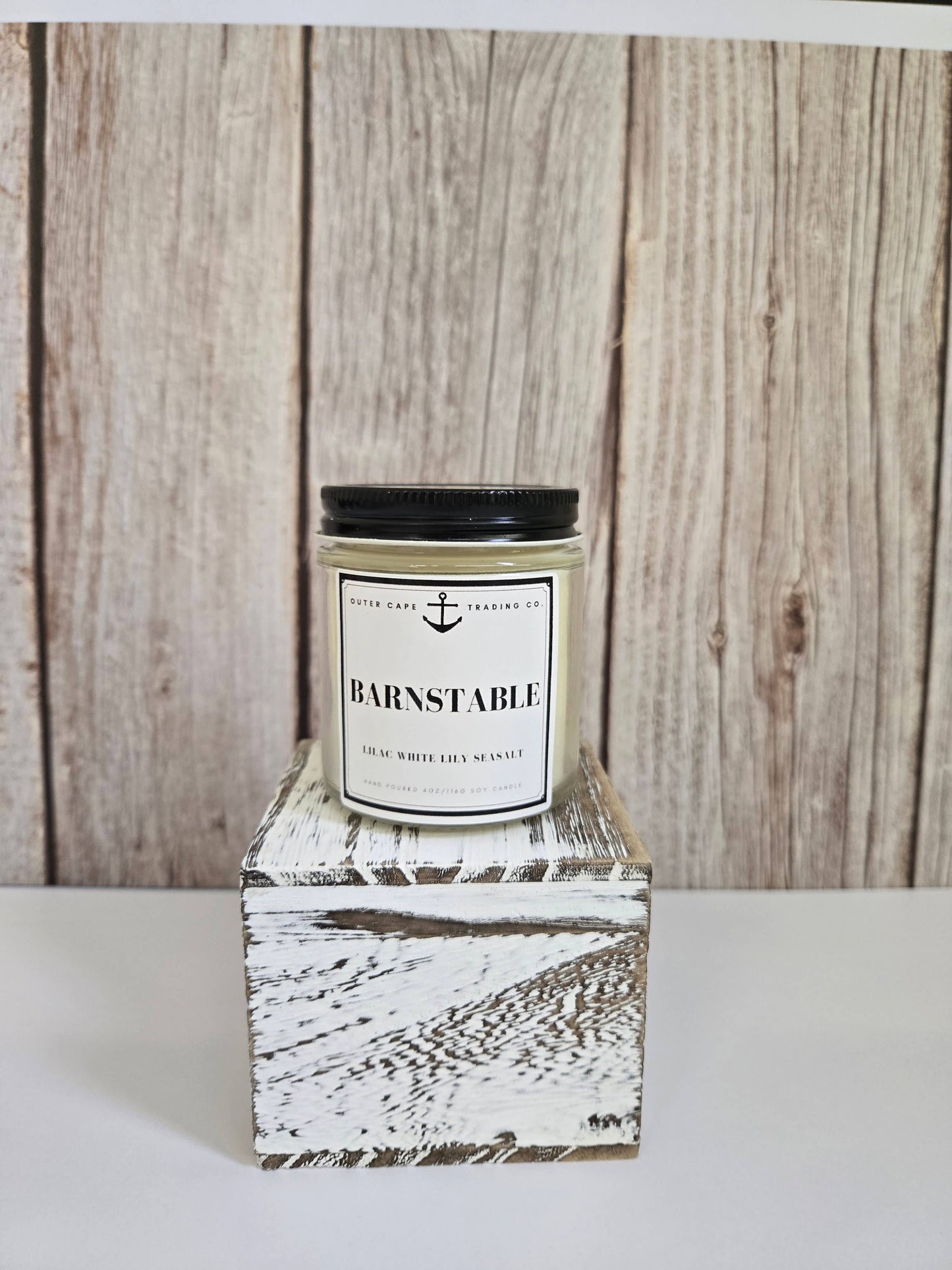 Barnstable Cape Cod Soy Wax Crackling Wooden Wick Candle wholesale bulk