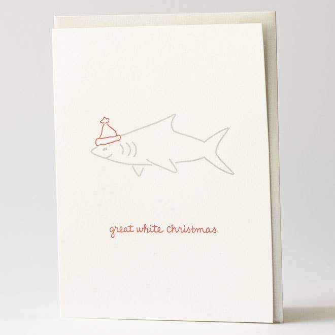 Great White Christmas Holiday Card