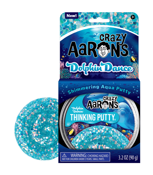 Dolphin Dance - 4" Full Size Thinking Putty tin