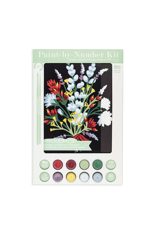 Oregon Wildflowers | 8x10 paint-by-number kit