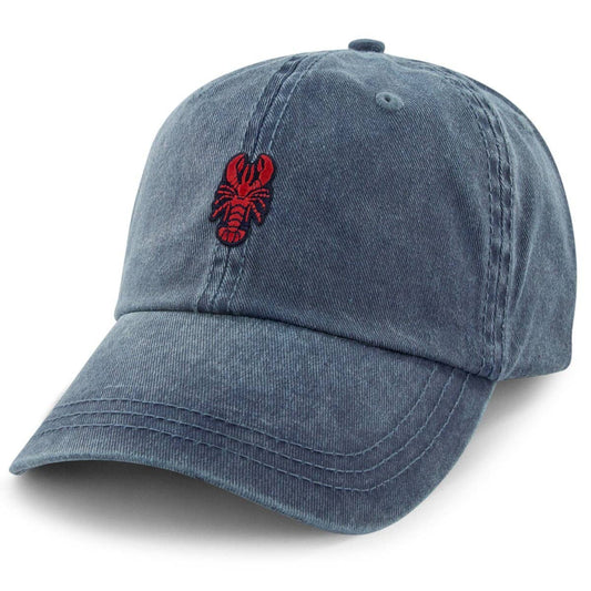 Mini Lobster Washed Dad Hat: Navy / Dad Hat
