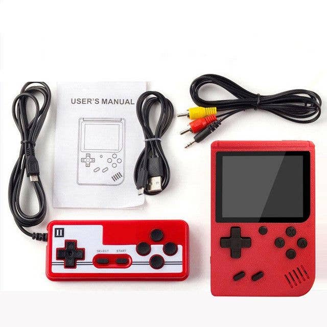 Retro Handheld Game Box Console with 400 Classic Games:: Grey