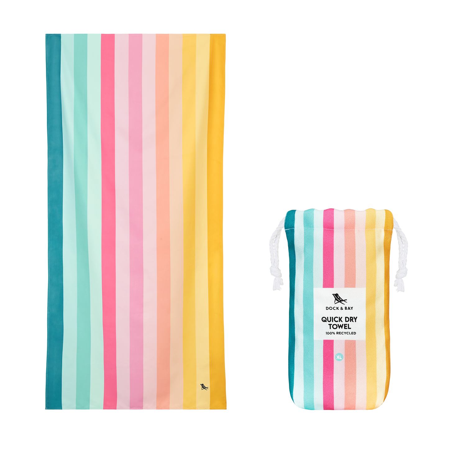 Dock & Bay Quick Dry Towels - Summer - Coastal Candy: Extra Large (200x90cm)