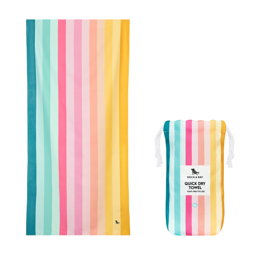 Dock & Bay Quick Dry Towels - Summer - Coastal Candy: Extra Large (200x90cm)