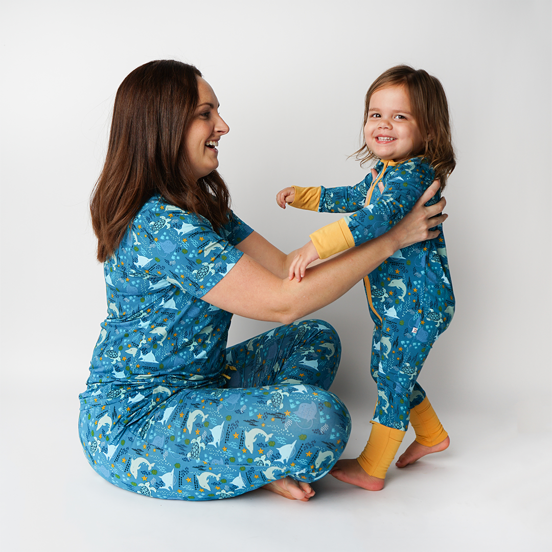 Ocean Friends Bamboo Pajamas Baby Pajamas Baby Clothes: 6-12M