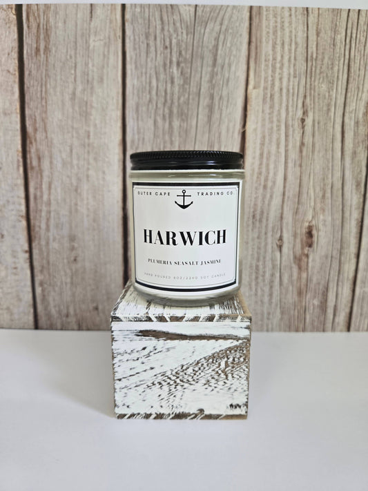 Harwich Cape Cod Soy Wax Crackling Wooden Wick Candle bulk wholesale