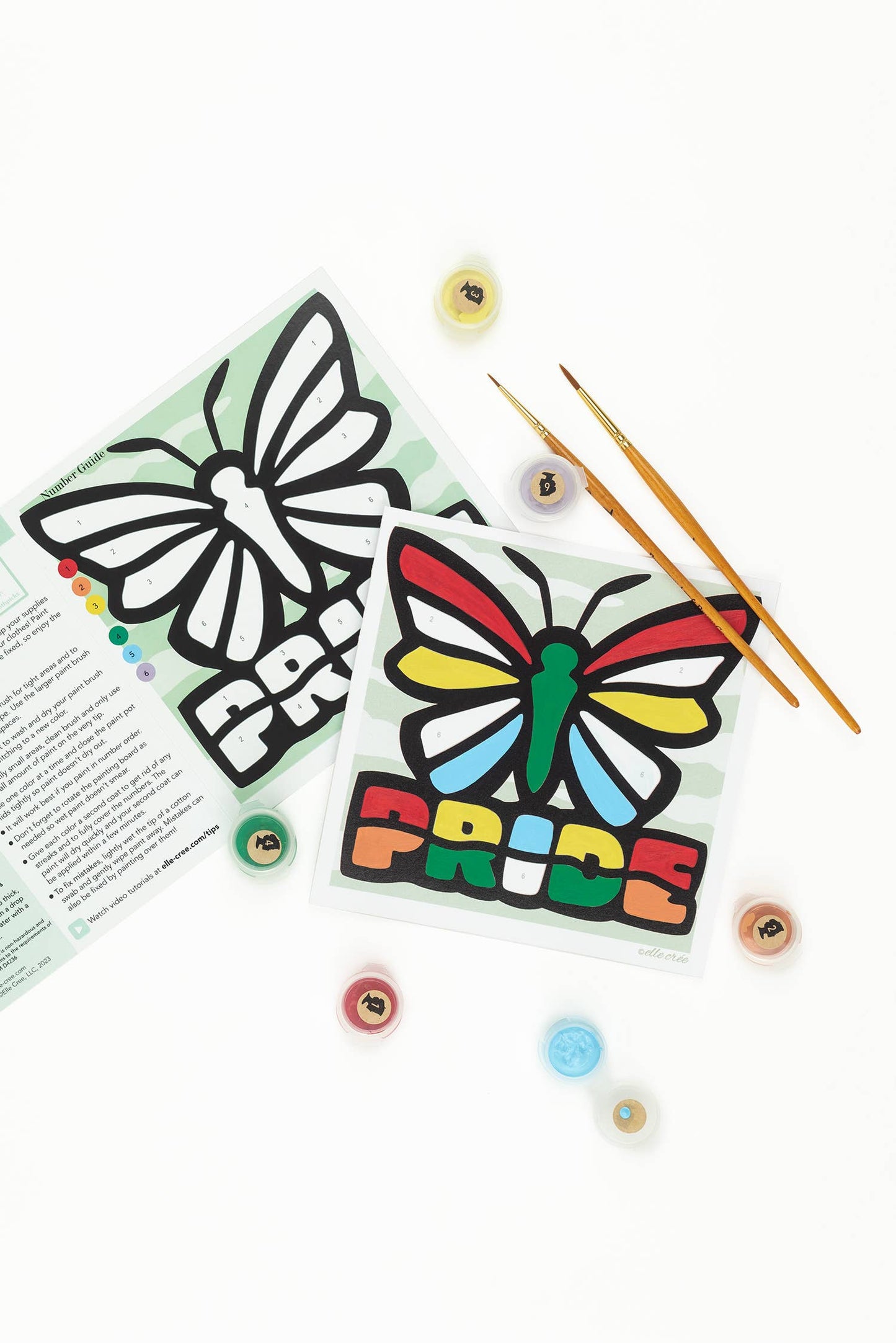 Pride Butterfly MINI Paint-by-Number Kit