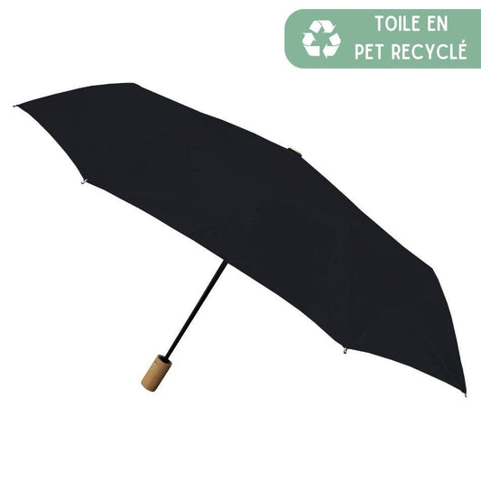 Black Automatic Compact Eco-Friendly Umbrella