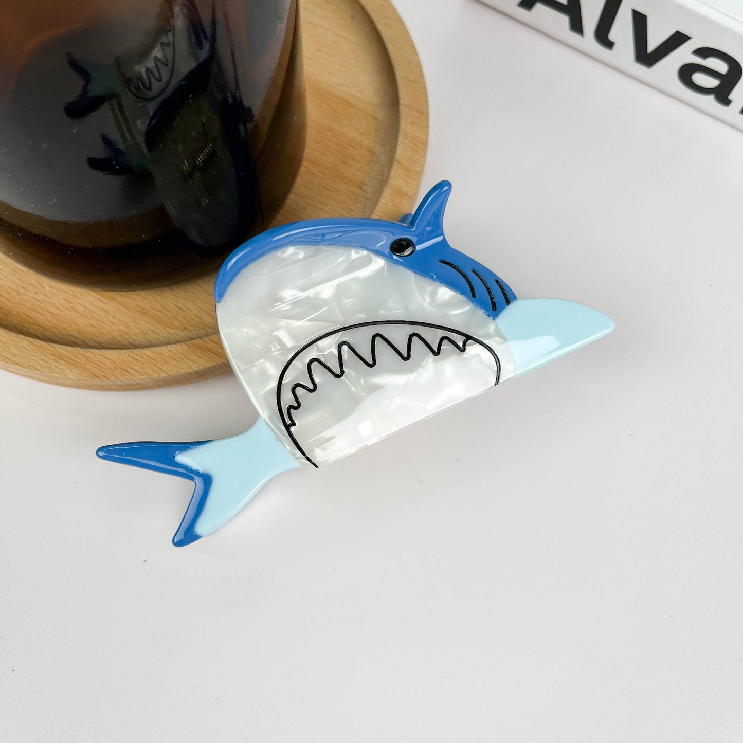 Shark Acetate Hair Clip,Animal Claw Clips