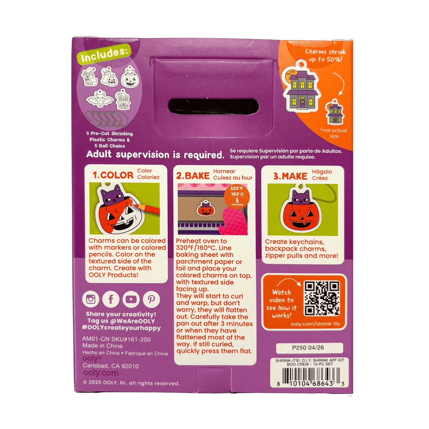 Mini Shrink-Its! DIY Shrink Art Kit - Boo Crew