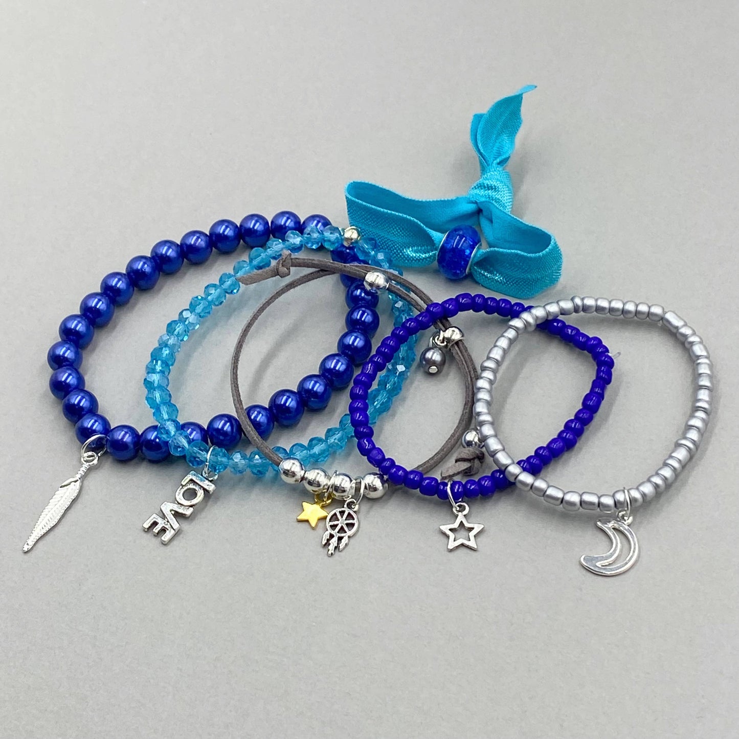 Denim Inkdrop Bracelet Making Kit for Teens/Adults