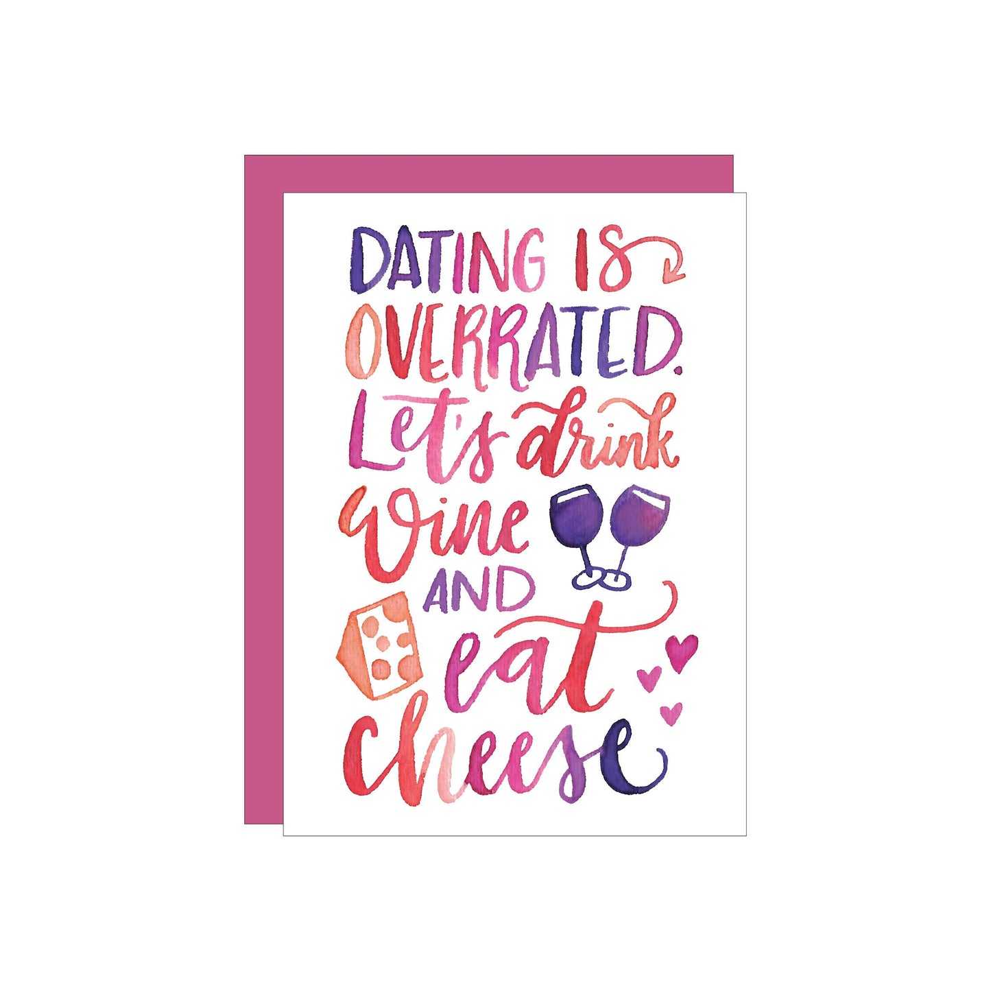 Wine + Cheese greeting card