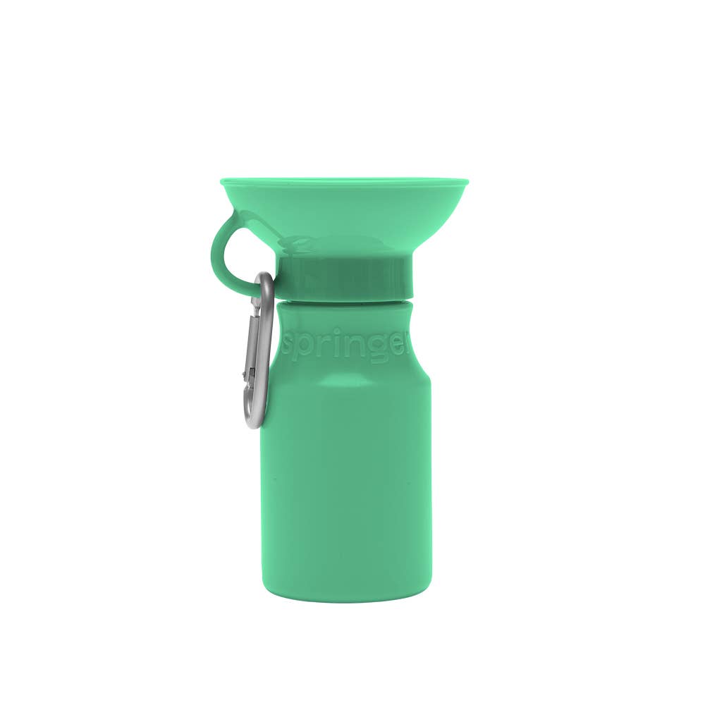 Mini Dog Travel Bottle - Springer Green
