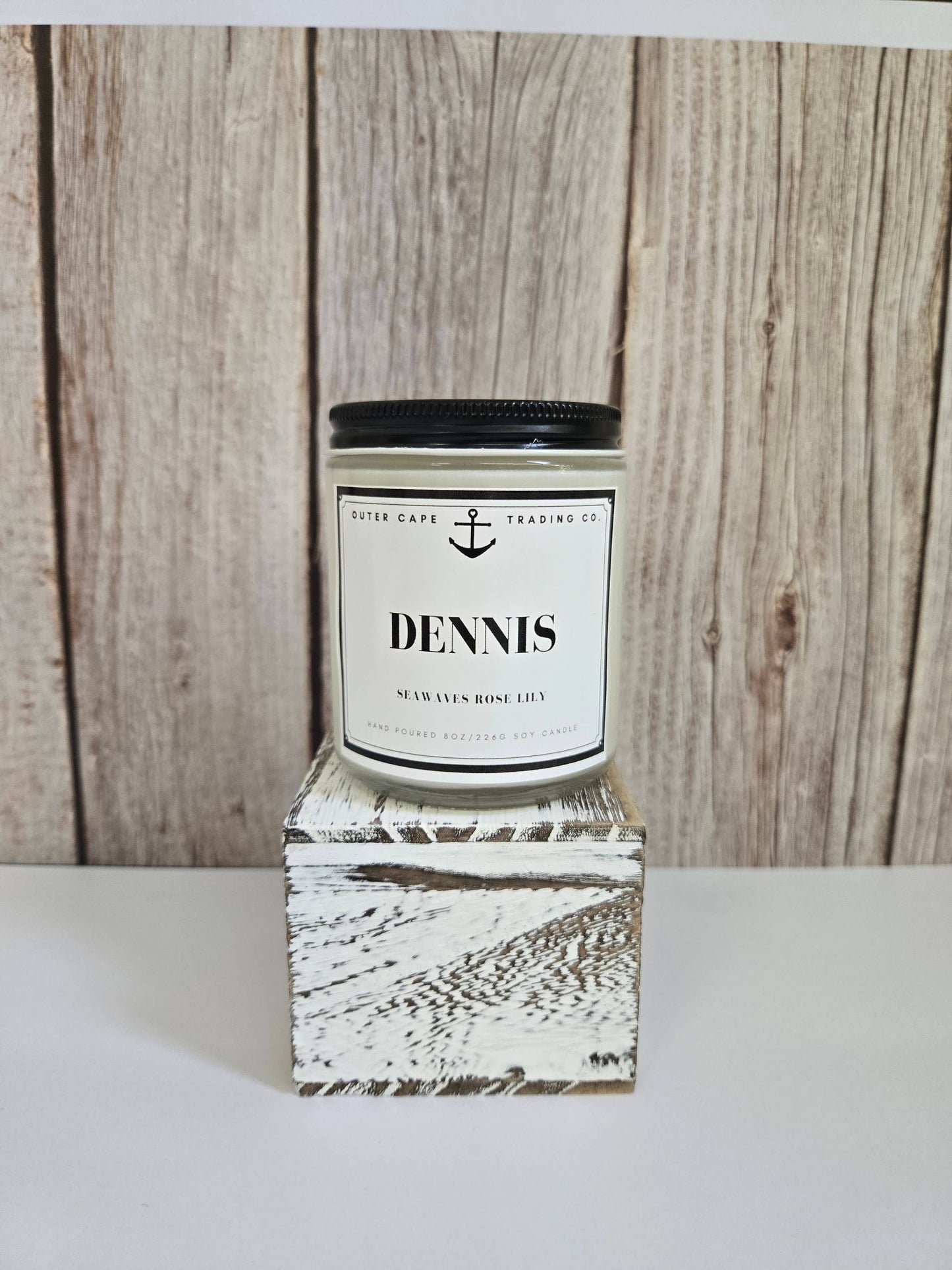 Dennis Cape Cod Soy Wax Crackling Wooden Wick Candle bulk wholesale