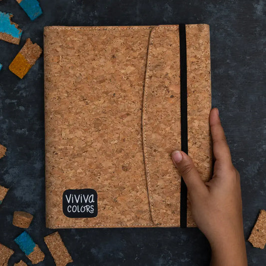 A6 Cork -  Meditative with Art Kit - Floral