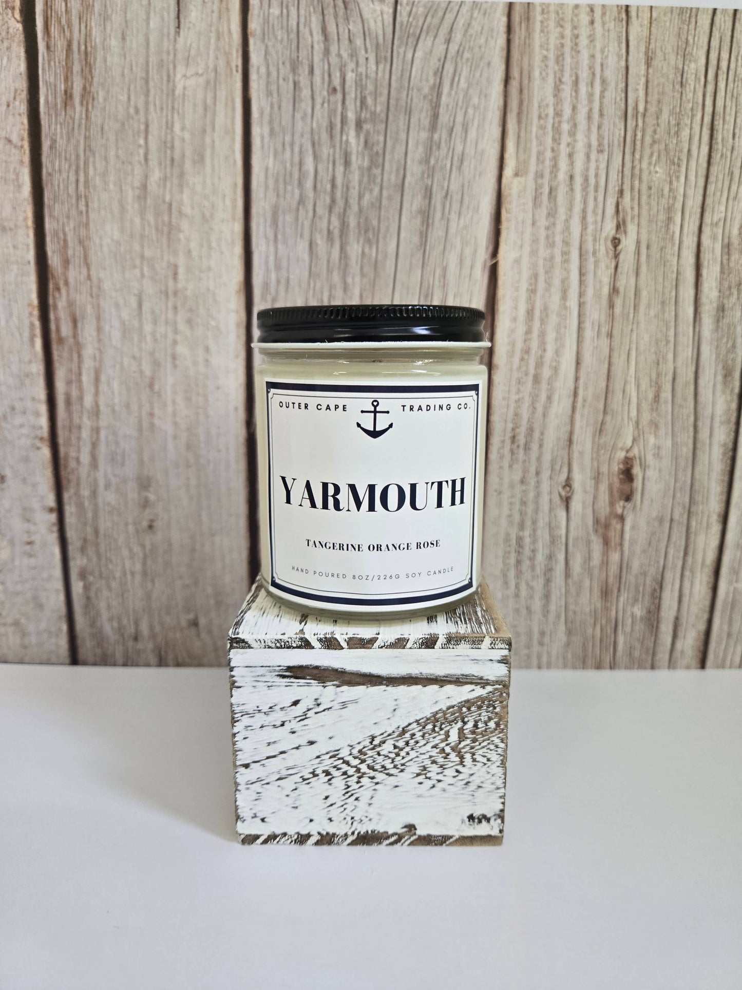 Yarmouth Cape Cod Soy Wax Crackling Wooden Wick Candle wholesale bulk