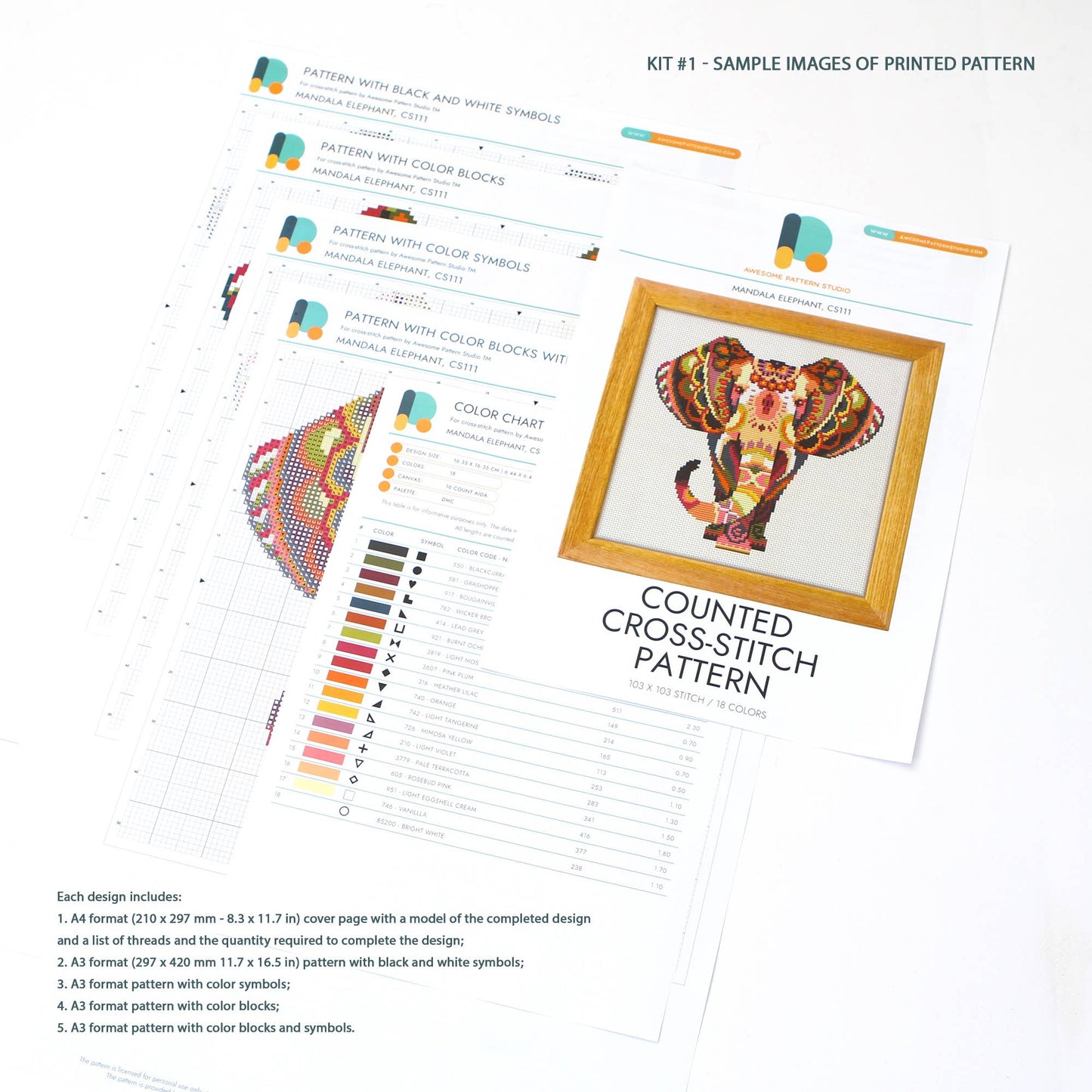 CS2412-2 Provincetown, Counted Cross Stitch Kit: CS2412-2(120 x 162) / Kit #2