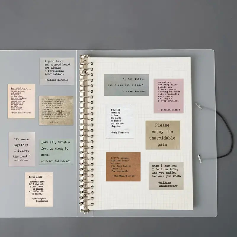Vintage Styled Motivational Quote Sticker Packs (10/20/50): 10 Stickers
