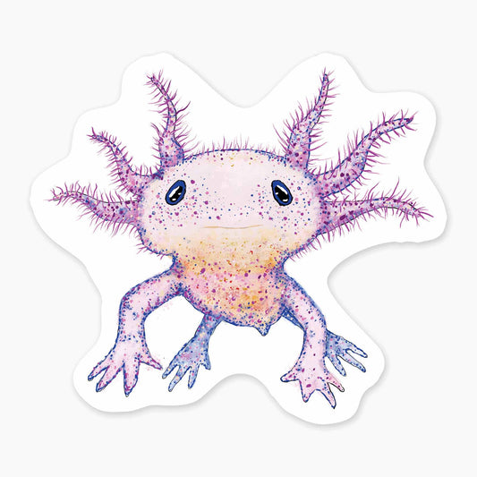 Axolotl - 3" Art Sticker: No Barcode
